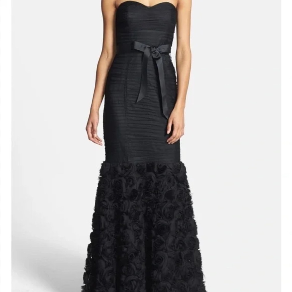 JS Collections Black Mermaid Rosette, Tulle Ball Gown